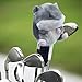 Vaveren Golf Club Headcover Protector, Cute Animal Golf Protection Sleeve,Universal Scratch Resistant Cartoon Accessories for Women Men Golfer Gift, Driver Hamster