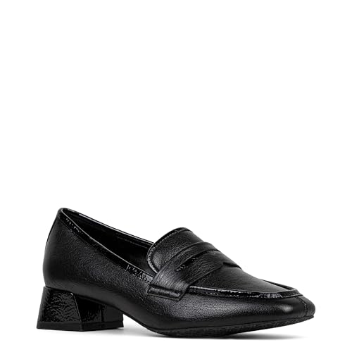 Image of Donald Pliner Women's Tristina Penny Loafer Heel - 1.3 inch Block Heel Shoes for Comfort, Slip On Women's Heels