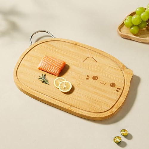 Planche à découper pour viande et plateau fromage léger avec rainures de jus - 3