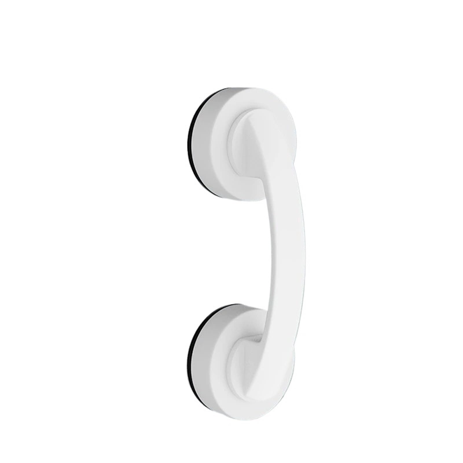 Fjixuo White 2Pcs For Cabinets, Wardrobes, Refrigerators Suction Cup Glass Door Handle - No-Drill Damage-Free Bathroom Sliding For Bathrooms, Kitchens(White)