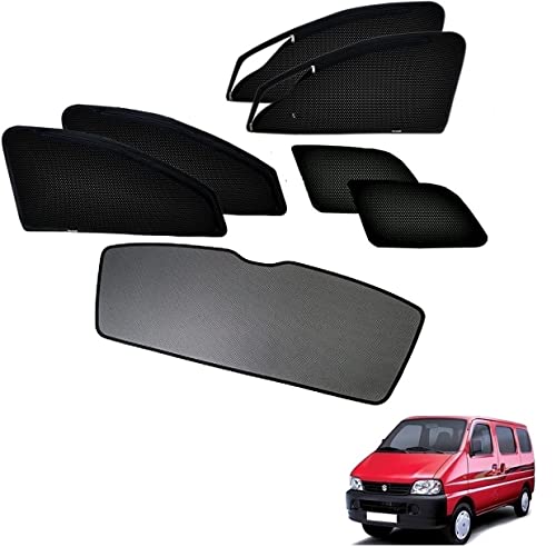 Image of Kozdiko Car Side Window Curtains Zipper with Dicky Magnetic Sunshades Compatible for Maruti Suzuki Eeco
