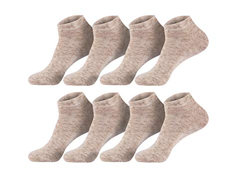 Preisvergleich Produktbild Sockenversandhandel.de 8 Paar Leinensocken Sneakersocken Natura 39-42