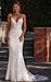 Fivsole Mermaid Wedding Dresses for Bride with Train 2025 White Lace Applique Long Bridal Gowns Beach Bridal Dress Tulle US4