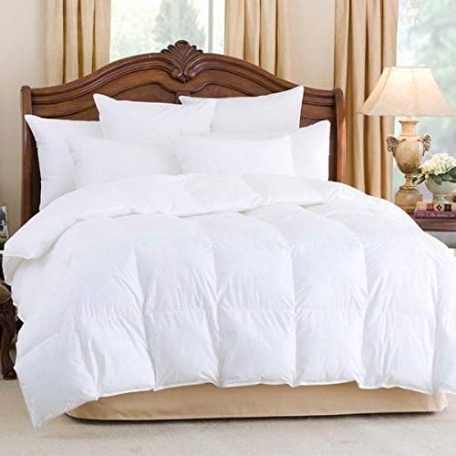 White Solid Egyptian Cotton 600 TC Queen Size Down Alternative,Comforter