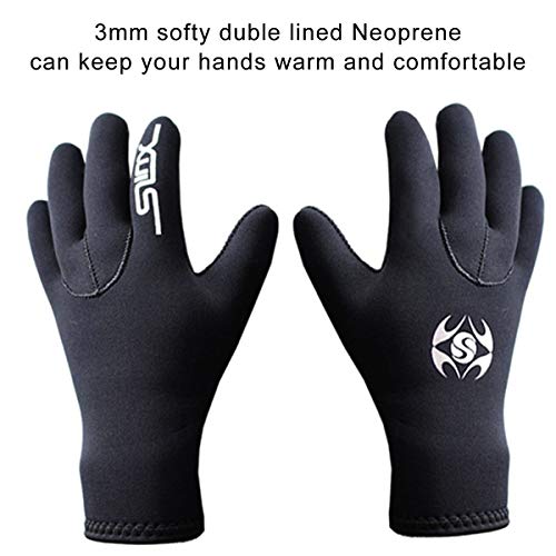 image for SLINX Neoprene Diving Gloves Wetsuit Five Finger Gloves 3mm Anti Slip 