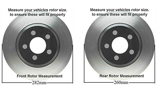 Image of Detroit Axle - Brake Rotors for 2003-2007 Honda Accord [LX; EX]