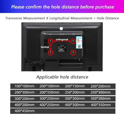 Soporte universal para TV móvil 32-60 pulg altura ajustable miniatura 5