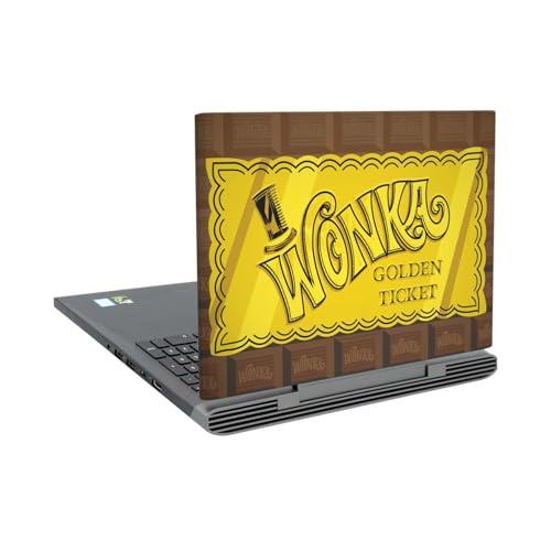 Autocollant Willy Wonka Dell Inspiron 15 7000 Graphique Ticket d'or Peau Vinyle