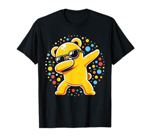 Image of Funny Spotty Tee Dabbing Bear Day 2026 Dotted Kids Boy Girls T-Shirt