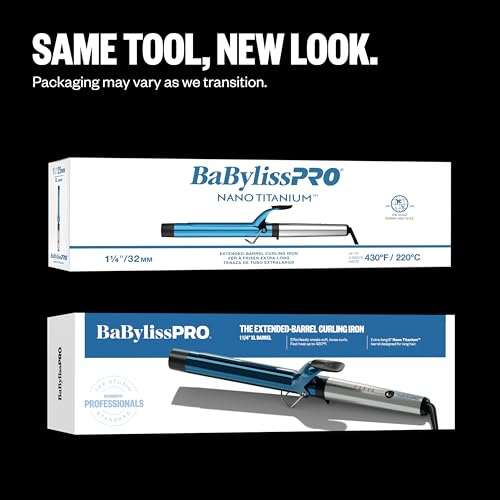 BaBylissPRO Nano Titanium Professional 1.25" Curling Iron with Extended Barrel Perfect for Longer Hair by BaBylissPRO - Image 6