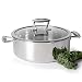 ProCook Elite Tri-Ply Bratentopf - 28 cm - 6 l - mit Deckel - niedriger Bratentopf - Edelstahl - Induktion - mit hitzebeständigen Griffen - Bräter