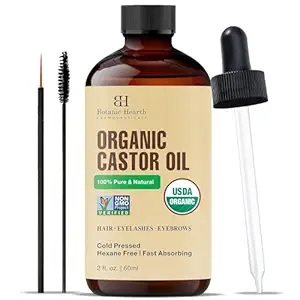 Organic Castor Oil for Hair and Eyebrows