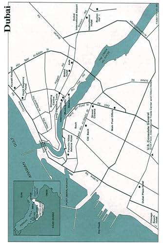 Dubai Map Journal: Vintage Map Notebook
