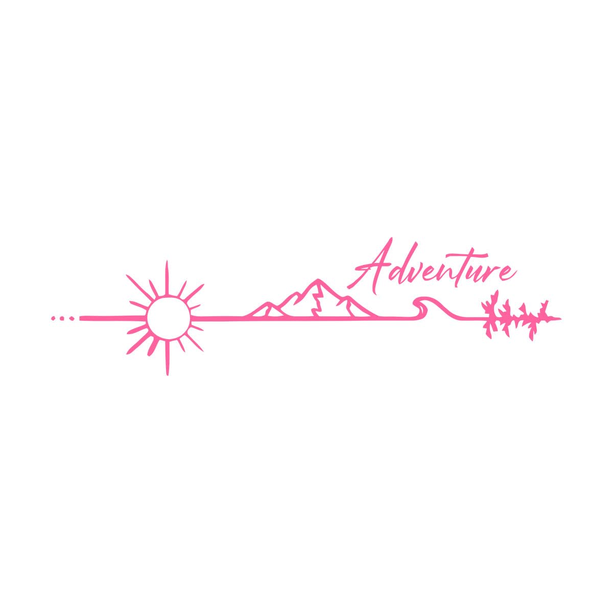 Camper Rv Car Truck Sticker Decal Camping Outdoors Adventure Vinyl Sticker Camper SUV Decoration Decals Car Window Door Small - 40x11cm — image 1