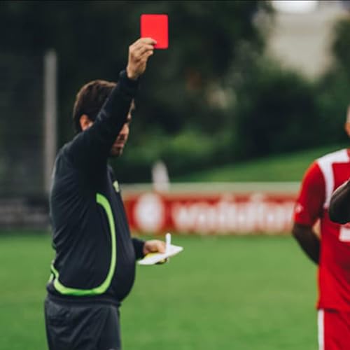 Tarjetas de árbitro de fútbol rojas y amarillas miniatura 5
