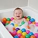 Goaste 100 Pack Small Ball Pit Balls for Kids, 2 Inch Plastic Playpen Balls with Storage Bag, Multi-Colored Bounce House Balls Crush Proof, BPA Free Swim Pit Fun Toy for Playhouse, Tent (7 Colors)