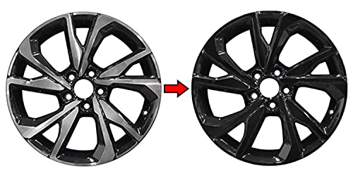 SlickMod Chrome Delete Blackout Vinyl Overlay for 2016-2021 Honda Civic 18inches Sport Wheel Rims (Gloss Black)