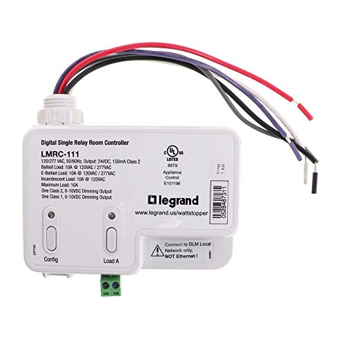Wattstopper LMRC-111 DLM-Series Dimming Room Controller, 1-Relay, 0-10V, 10A Wattstopper LMRC-111 DLM-Series Dimming Room Controller, 1-Relay, 0-10V, 10A