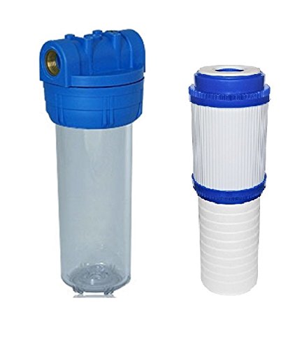 Filtergehäuse SET 10 Zoll Mit 3/4" Gewinde & Kombifilter - Gegen Gerüche, Bakterien, Sedimente