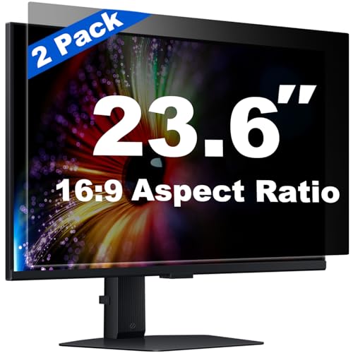 Computer Privacy Screen Filter (2-Pack) for Widescreen Monitors
