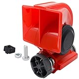 MASO Coche compacto cuerno de aire 12 V/24 V doble tono Super fuerte bomba eléctrica bocina de aire para coche/camión/motocicleta/barco