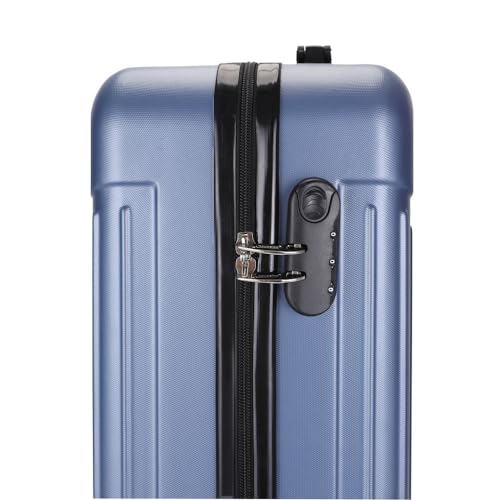 Mala De Bordo ABS Cruzeiro Jabaquara 203 Cadeado e Rodas Duplas Giro 360º Azul