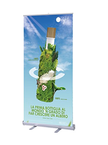  BANNER ROLL UP ROLL-UP ESPOSITORE PUBBLICITARIO DA PAVIMENTO VERTICALE 102X200