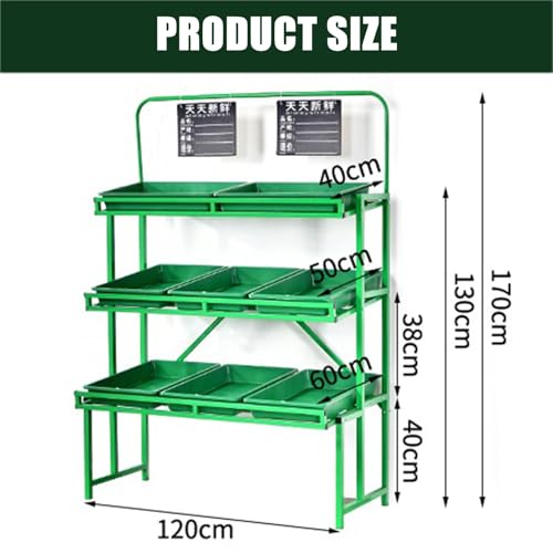 Soporte de metal resistente con bandeja para organizar frutas y verduras en la cocina 2