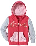  TOM TAILOR Kids Mädchen Sweatjacket love/312 Sweatshirt, Silber (Light Silver Melange), 134 (128/134)