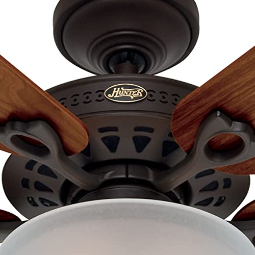 Hunter Fan Company, 53057, 52 Inch Astoria New Bronze Ceiling Fan With Led Light Kit And Pull Chain #TOP4