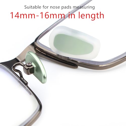 BEHLINE 5 Pairs Slip-on Nose Pads Covers,Soft Silicone Eyeglasses Nose Pads Anti-Slip Glasses Nose Piece,Eyewear Protective Covers Eye Pads, Nose Bridge Pads Nose Guards Eye Glasses Repair Kits - Thumbnail 3