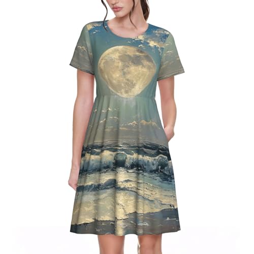 Robe d'été lune et mer idéale pour vos soirées chic en terrasse