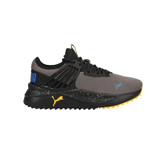 PUMA Pacer Future City Escape Sneaker, Castlerock Black-Victoria Blue, 4.5 US Unisex Big Kid
