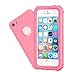 EFFUN Waterproof iPhone 5/5S/SE Case, IP68 Certified Waterproof Underwater Cover Dustproof Snowproof Shockproof Case with Cell Phone Holder, PH Test Paper, Stylus Pen and Floating Strap Pink