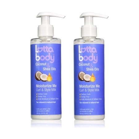 lottabody coconut and shea oils moisturize me curl and style milk