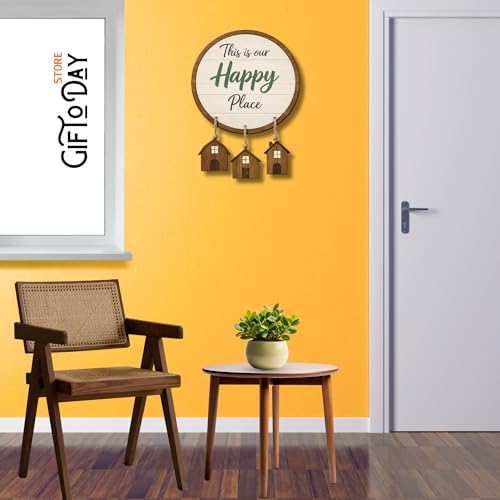 Image of GiftOday Wooden Wall Hanging for Home & Kitchen Decor | Inspirational & Decorative Wall Art for Living Room, Bedroom, Kitchen & Office | Modern Rustic MDF Wall Hanging Ornament