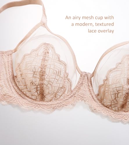 DotVol Women's Minimizer Sexy Lace Plus Size Full Coverage Underwire Everyday Bra4