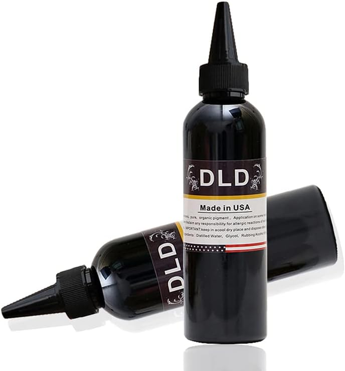 1 Bottle 8 OZ Tattoo Ink Super Black Ink Pigment Set Kits Body Arts 230 ml Black Professional Beauty Permanent Makes Up Paints