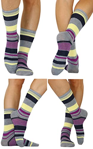 Image of ToBeInStyle Women's Pack of 6 or 12 Fashion Printed Crew Socks