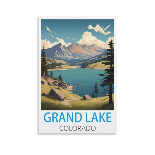Poster Colorado vintage 50x75 cm - Créez une ambiance nature dans votre salon