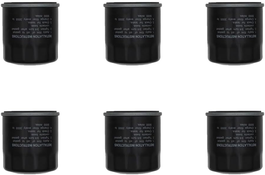 (6) Oil Filters Fits generac 070185 070185D 070185GS 70185 70185GS Generator