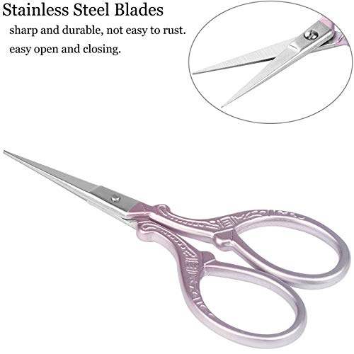 Bihrtc Little Scissors 3.6 Inch Stainless Steel Sharp Scissors Sewing Craft Scissors Diy Tools Scissors Shears For Embroidery Needlework Office Craft Houshold Needlepoint Scissors #TOP2