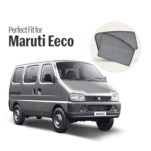 Image of Autofact Car Sunshades for Maruti Eeco, UV Protection, Useful Car Accessories, Custom fit Sun Shades for Side Windows, Set of 6