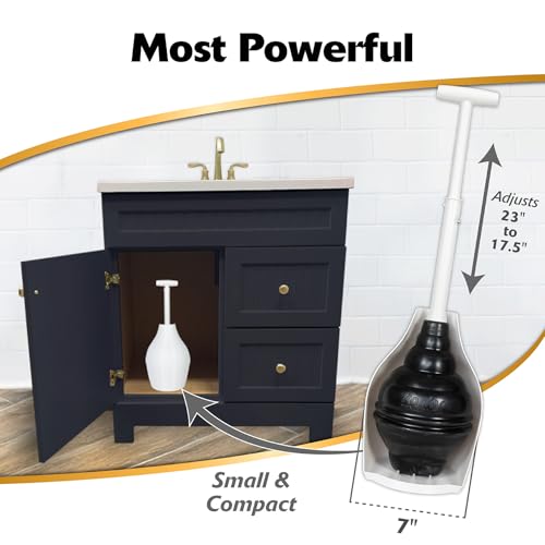 Korky BeehiveMAX Hideaway - Heavy Duty Toilet Plunger with Holder - Drip Free Carry - Seals All Bowl Shapes – Powerful Clog Removal, 97-5 by Korky - Image 3
