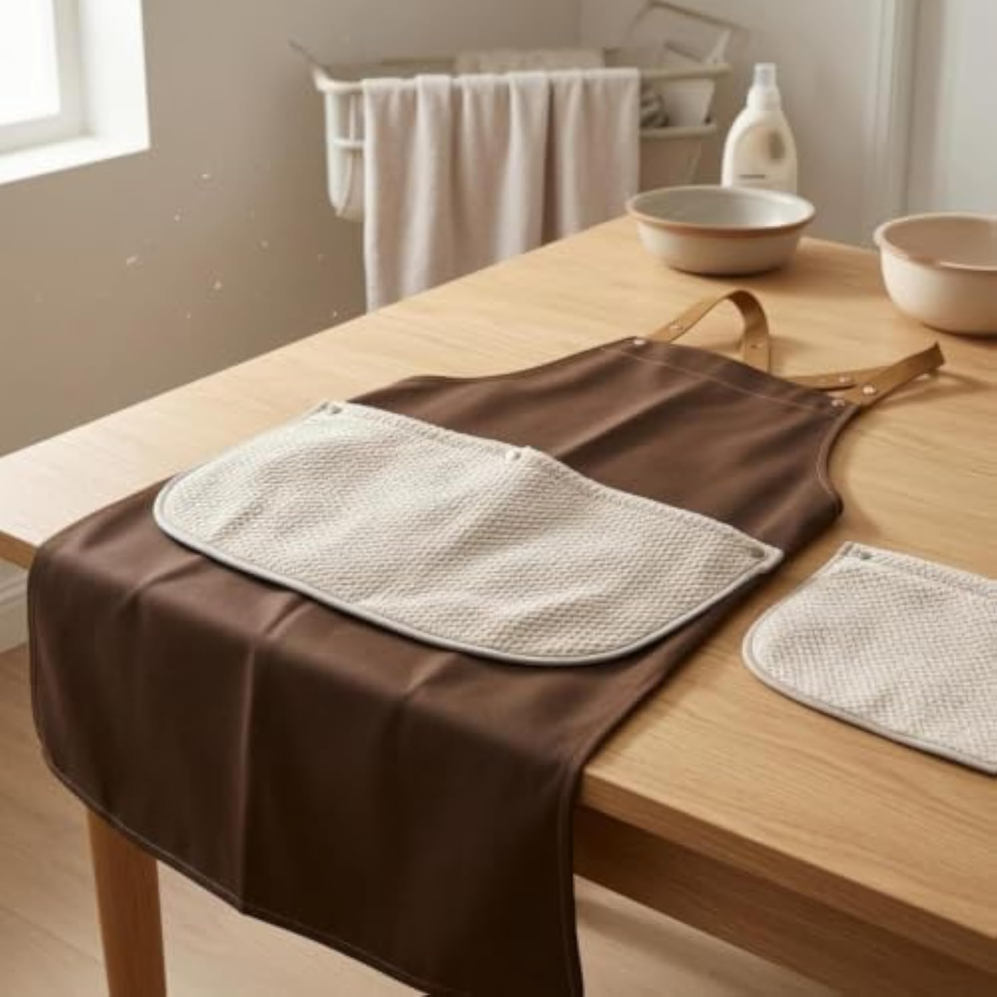 Broad Shoulder Straps Kitchen Apron, Gift for Food Service
