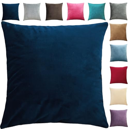 Reviews de Fundas decorativas - los más vendidos. 45 YASOWIN Funda de Almohada Decorativa Fundas de Cojines De Terciopelo Suave Color Cremallera Pillowcase del Hogar,Sofá,Cama, Silla, Coche, Decoración de Interiores,Dark Blue,45 x...