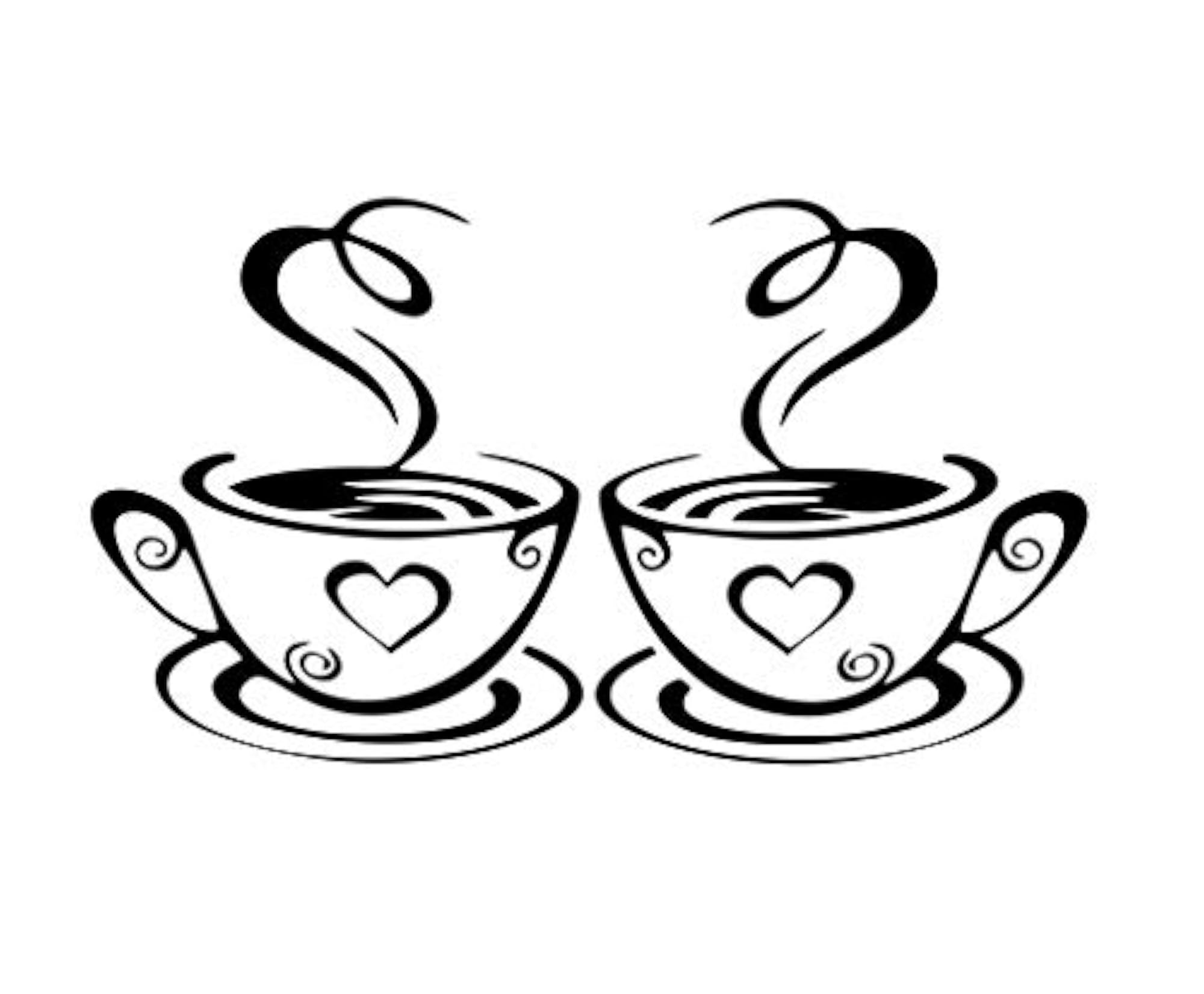 Wall Sticker for Cafe, Restaurants, Kitchen Tea Coffee