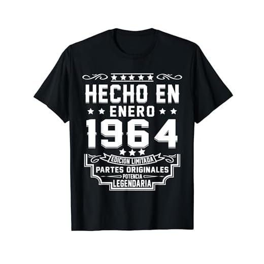 Hecho En Enero 1964 Partes Originales Cumpleaños 60 Años Camiseta