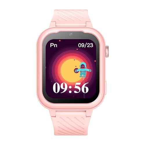 Garett Smartwatch Kids ESSA 4G - Reloj Inteligente para Niños, 1.83" IPS IP67, GPS Bluetooth SOS Podómetro Monitor de Sueño, Rosa