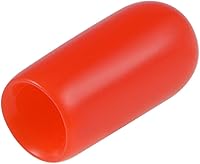 Vista 13 de uxcell 200 tapas de goma de 0.051 in (1/16") de vinilo redondo de vinilo para pernos de tubo, protectores de rosca de tornillo, color negro